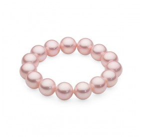 Bransoletka kolor różowy perła 12 mm
