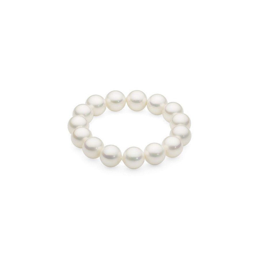 Bransoletka kolor biały perła 12 mm