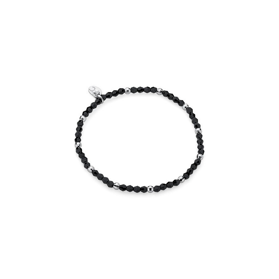 Bransoletka czarny kryształ Swarovski 3 mm
