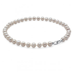Naszyjnik biały perła 10 x 11 mm