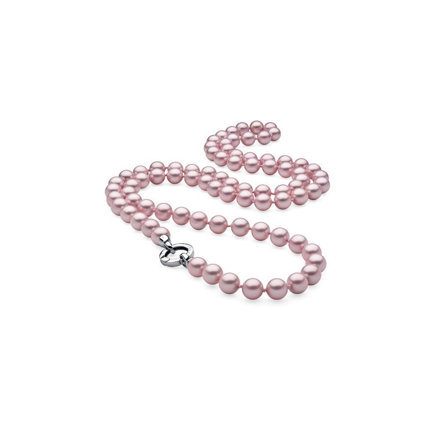 Naszyjnik różowy perła 10 mm