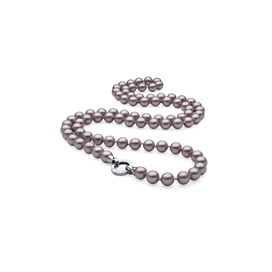 Naszyjnik fioletowy-jasny perła 10 mm