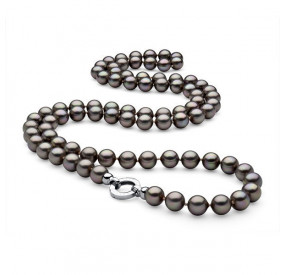 Naszyjnik beżowy-cappucino perła 10 mm