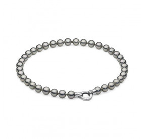 Naszyjnik srebrny-jasny perła 10 mm