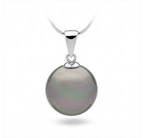 Wisiorek srebrny perła 16 mm