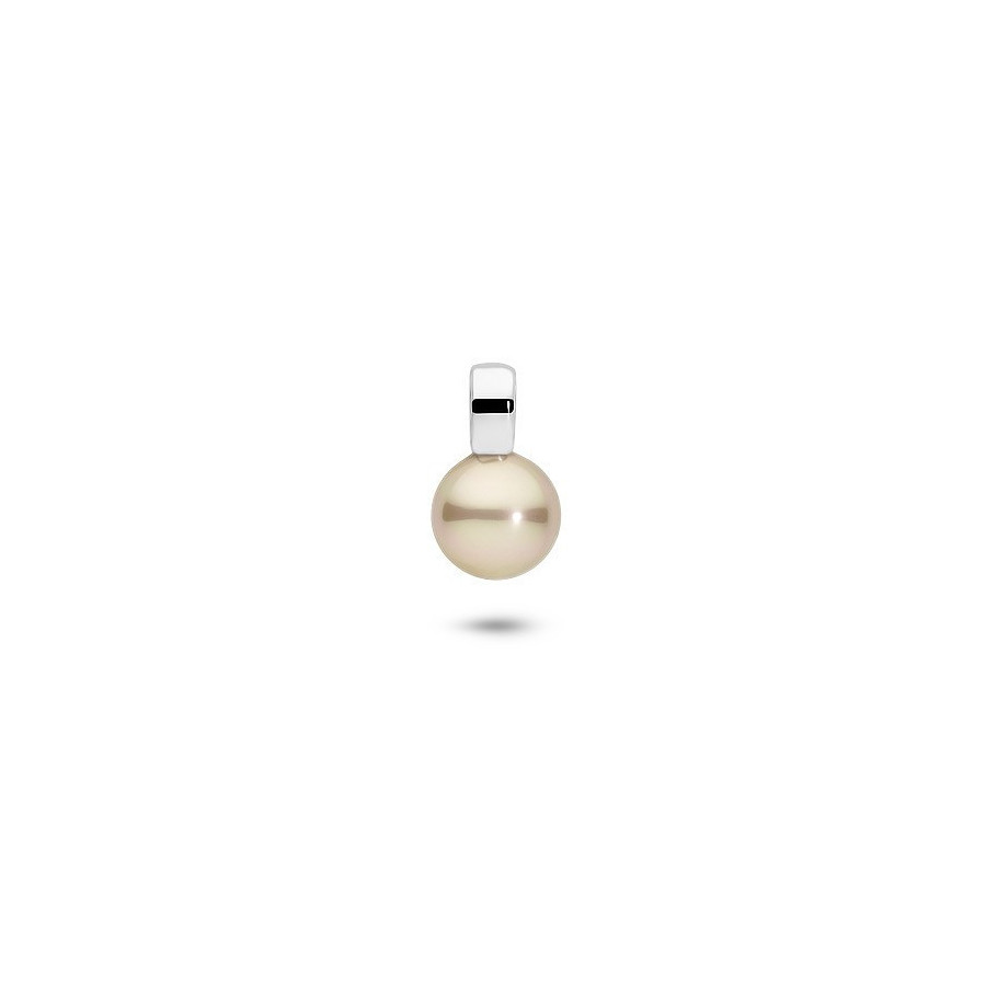 Wisiorek złoty perła 10 mm