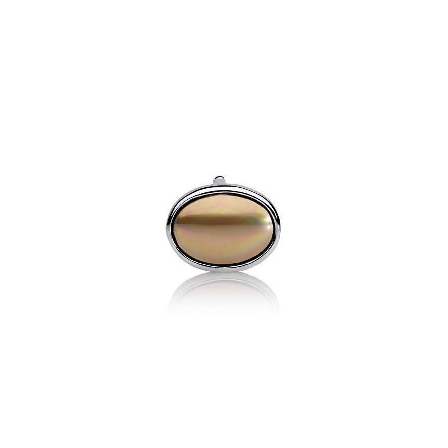 Charms 13 x 18 mm złoty perła