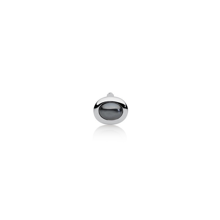 Charms 6 x 8 mm grafitowy-ciemny perła