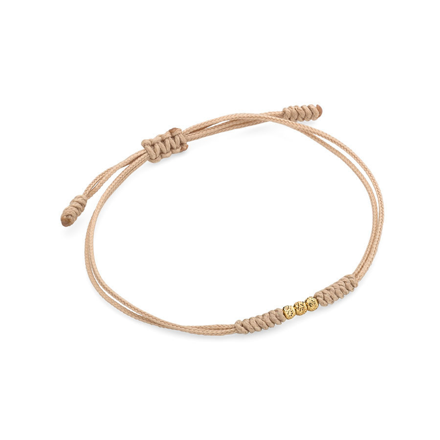 bransoletka sznurek|złoto 585