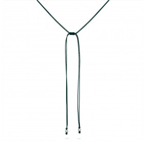 naszyjnik sznurek|srebro 925 malachit