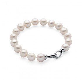 Bransoletka kolor biały perła 10 x 11 mm