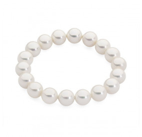 Bransoletka kolor biały perła 10 mm