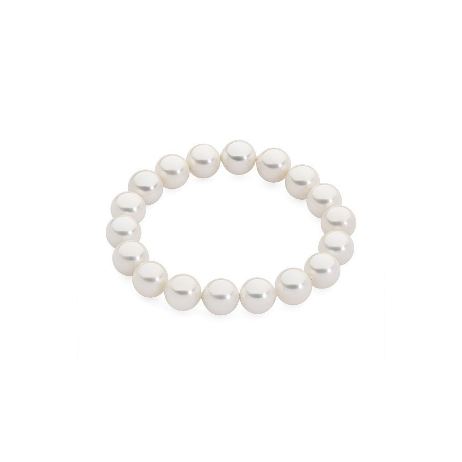 Bransoletka kolor biały perła 10 mm