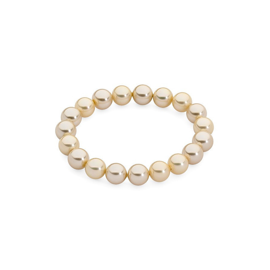 Bransoletka kolor złoty perła 10 mm